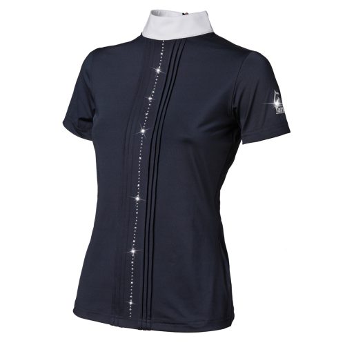 Maglia Da Concorso Con Fila Di Strass Tattini Donna