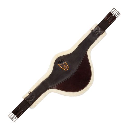 Leather Studguard Girth W/removable Ecowool Lining