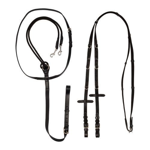 Italian Leather And Round Nylon Thiedemann Reins