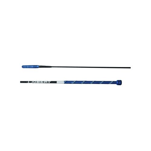 Frustino Dobert Dressage Blu Manico Cuoio + Swarovsky