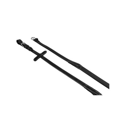 Redini Equestro Cuoio Italiano/gomma 1.9 Cm Modello Kris Silver Fittings