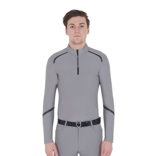 Men's Technical Training Polo Shirt Ls Zip