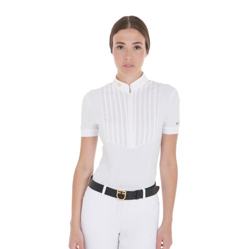 Woman Polo Shirt Ss Zip