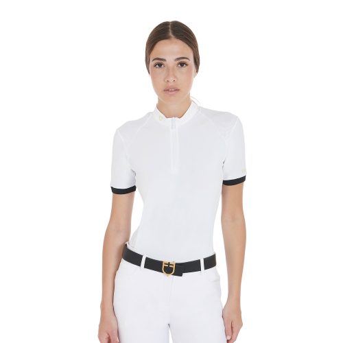 Women's Competition Polo Shirt Ss Zip