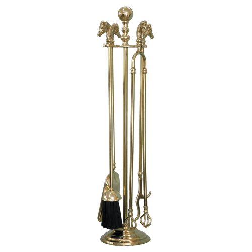 Set Accessori Camino Ottone
