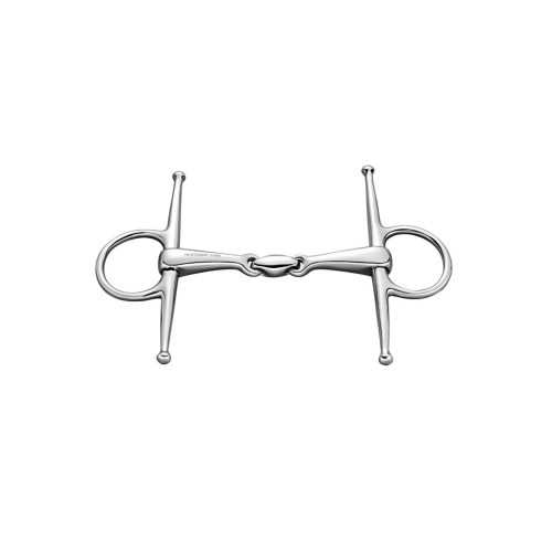 Full Cheek Snaffle St.st. 14mm  Double Jointed