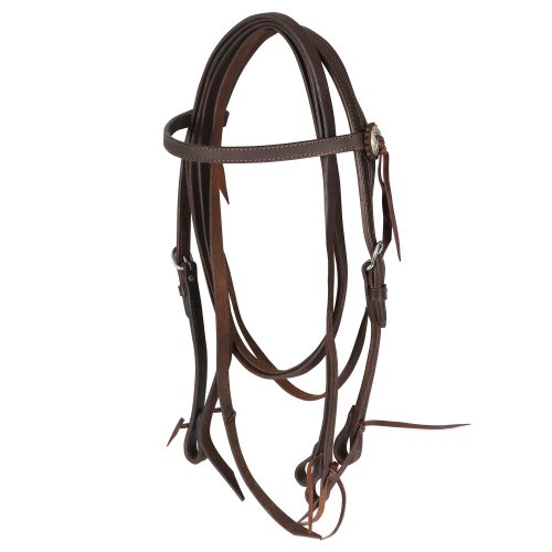 Testiera Diritta Cuoio Grasso C/redini Lakota