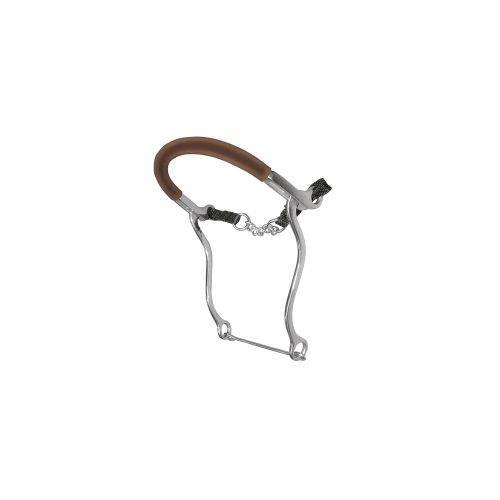 Hackamore Inox Aste Lunghe C/nasalina Gomma