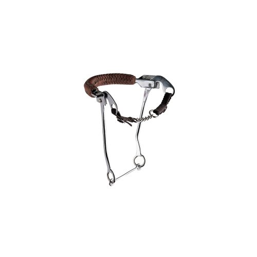Hackamore Inox Aste Lunghe C/nasalina Cuoio Intrecciato