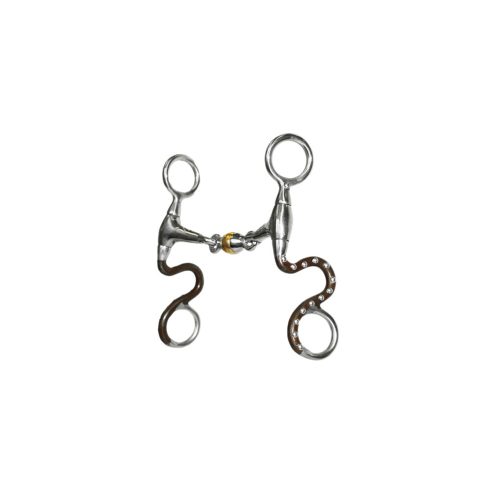 Morso Western Ferro Brunito C/gioco-lingua Rame Aste Curve Metalab