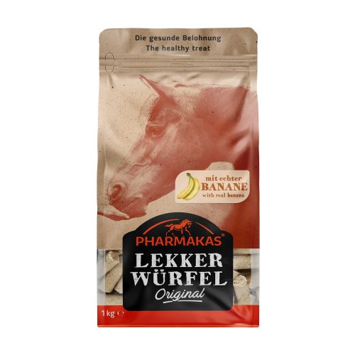 Pharmakas Lekkerwurfel Banana 1 Kg