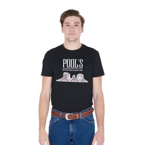 T-shirt uomo in cotone con stampa Monument Valley