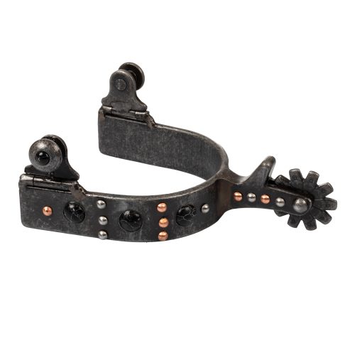 Unisex Black Trim Western Spur W/rowel