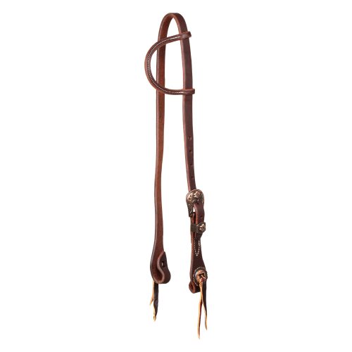 3/4" Slip Ear W/ant Copper Buckle And Conchos