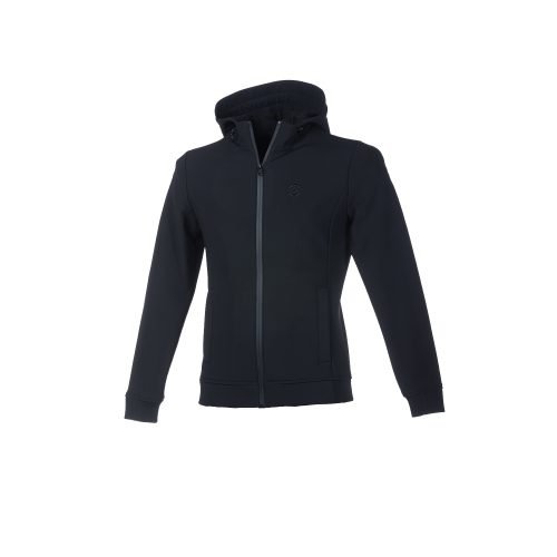 Man Winter Jacket Soft Shell Black