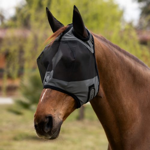 Maschera antimosche con logo frontale