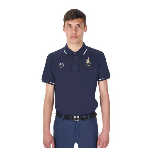 Men's Cotton Piquet Polo Shirt Ss Buttons Equestroxfise